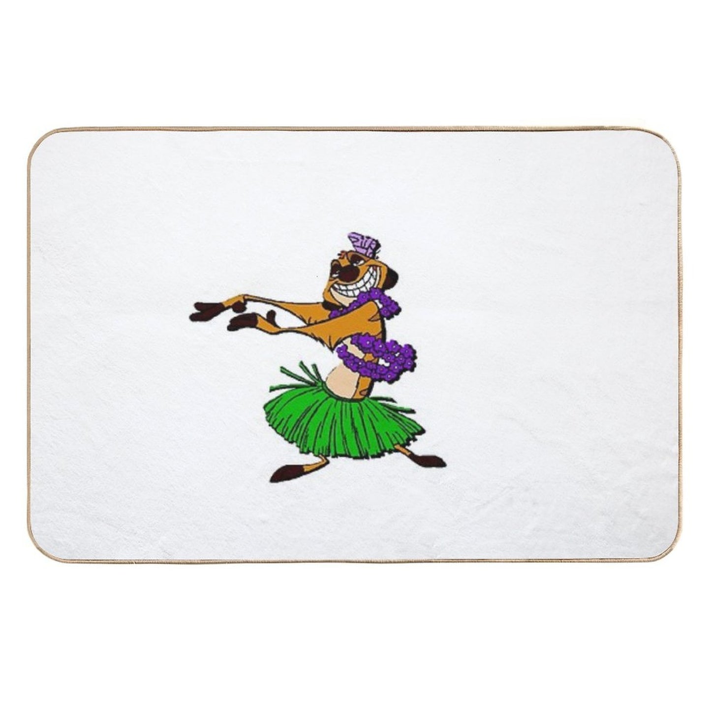 Timon Funny Drawing  2  Absorbent Bath Mat