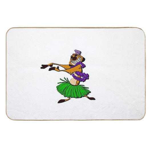 Timon Funny Drawing  2  Absorbent Bath Mat