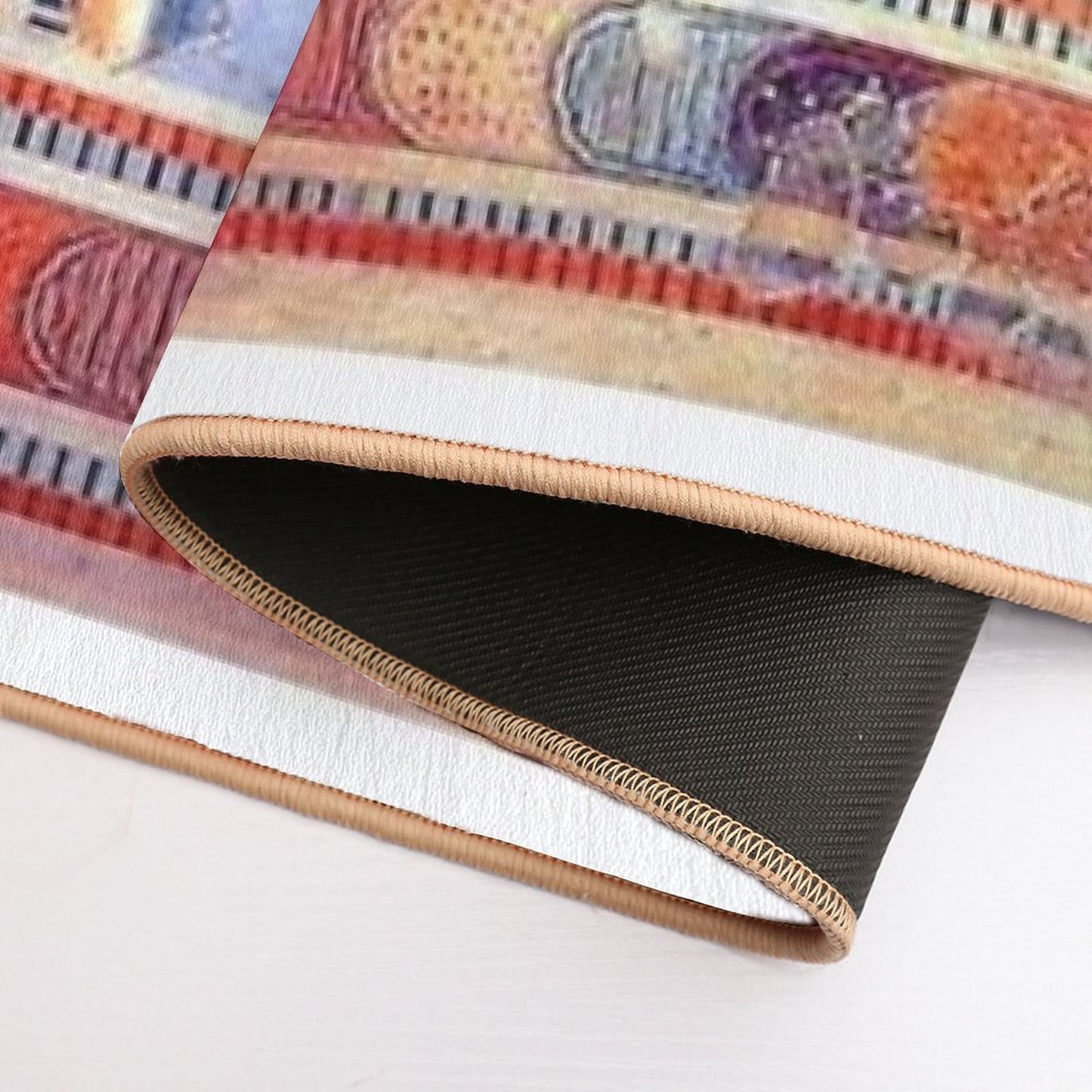 Minoan Bull Leaping Fresco  Repositionable Bath Mat