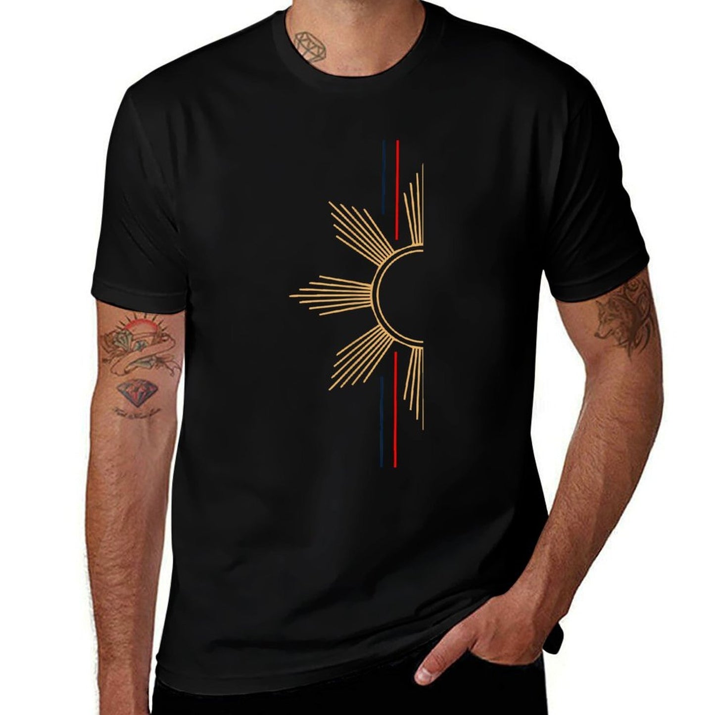 Minimalist Filipino Sun  Trendy Pattern T-Shirt