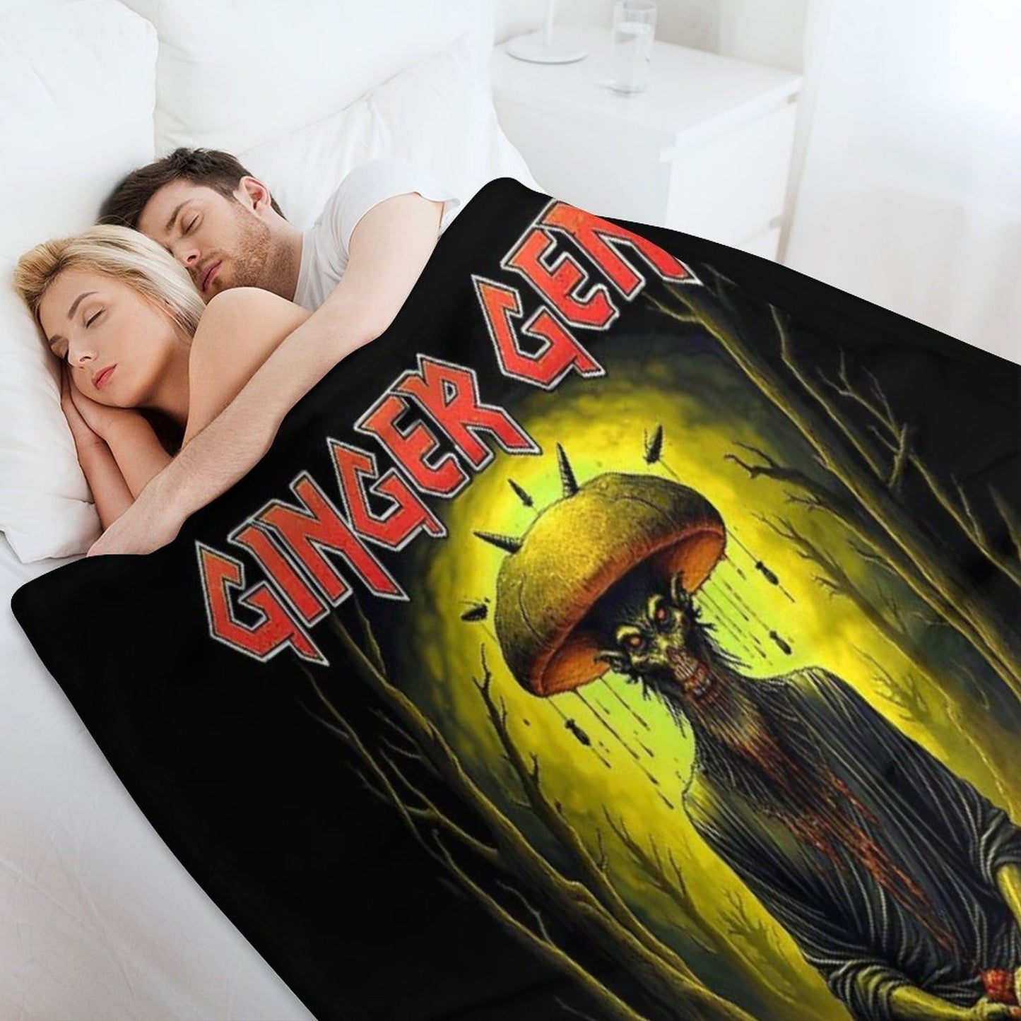 Ginger Gene - Slow Maiden Plush Throw Blanket