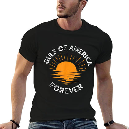 Gulf of USA America Retro Throwback Design Relaxed-fit T-Shirt