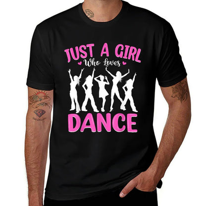 Dance Lover Girls Women Just A Girl Who Loves Dance  Vintage-inspired T-Shirt