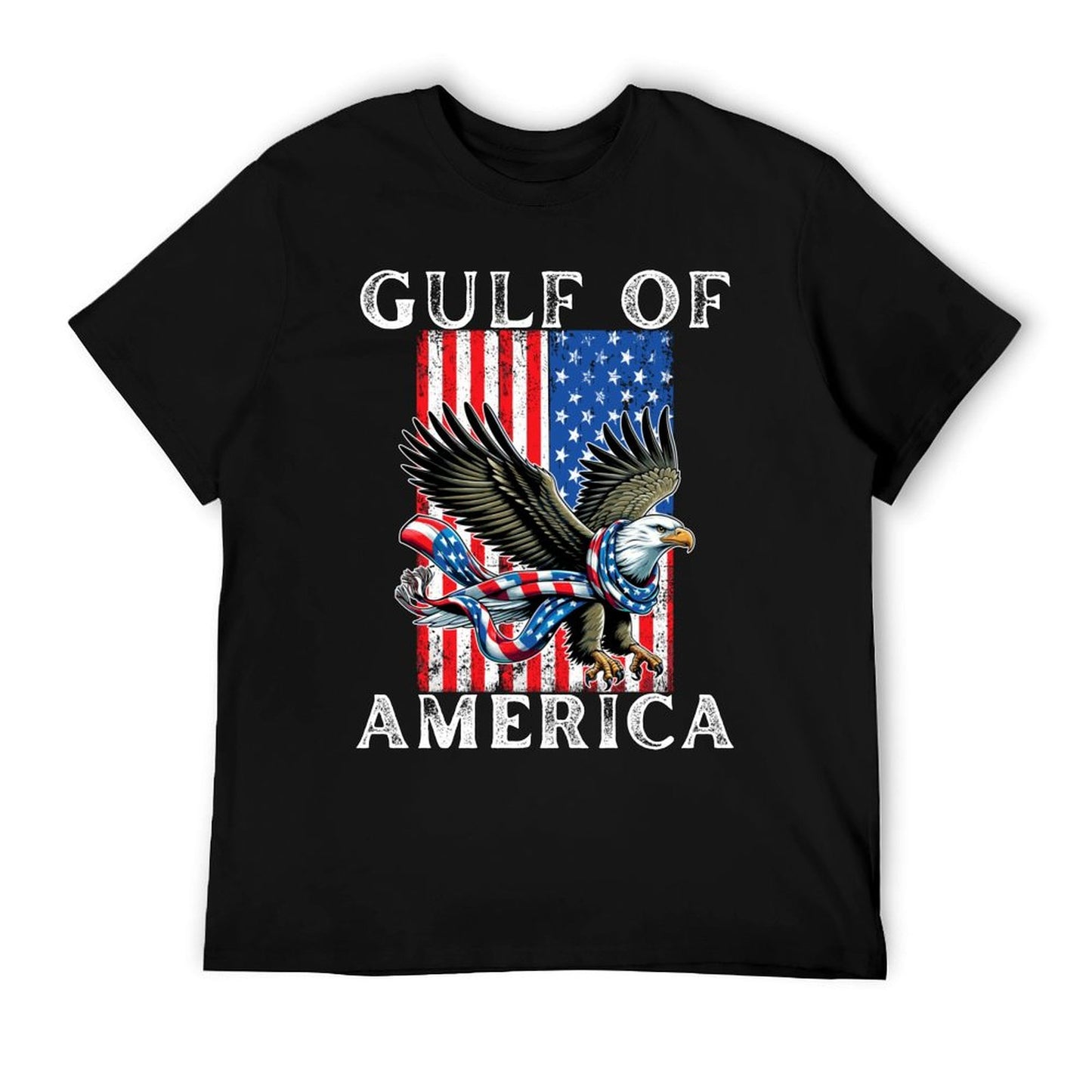 Gulf of USA America Mexico Gulf Est 2025 US American Flag High-quality Stitching T-Shirt