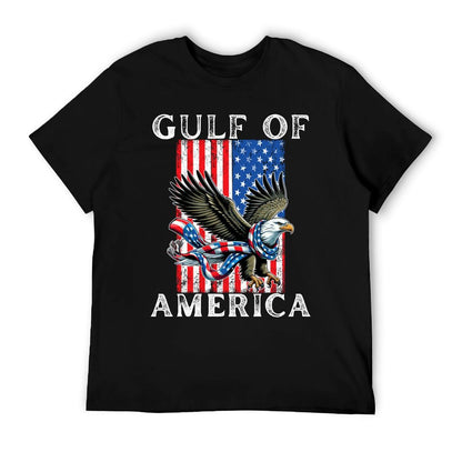 Gulf of USA America Mexico Gulf Est 2025 US American Flag High-quality Stitching T-Shirt