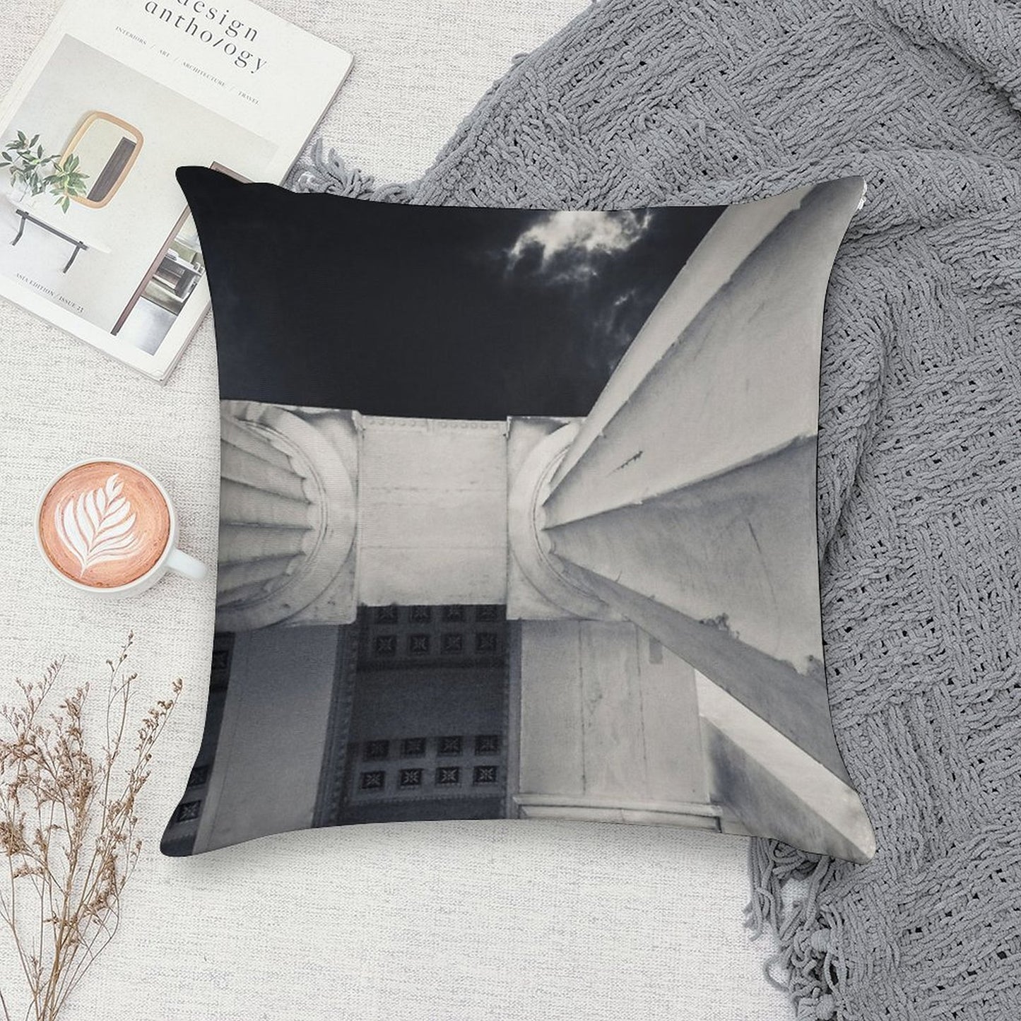 Feel The City II Soft Ultra-Soft Texture Throw Pillow