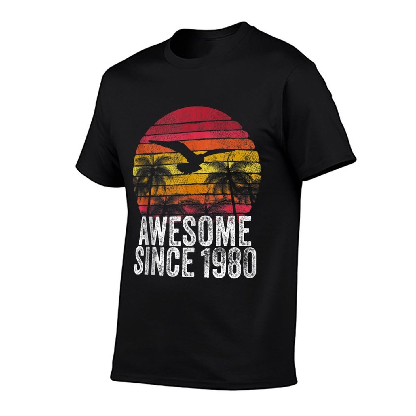 Awesome Since 1980 40th Birthday Gift Vintage Men Women  Tagless Design T-Shirt