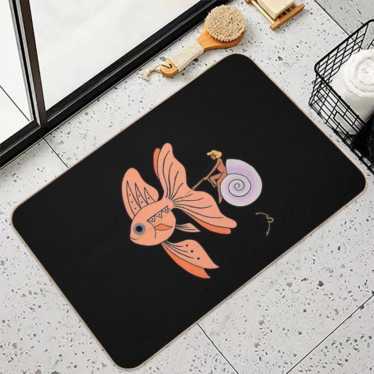 Neon  Slip-Resistant Bath Mat