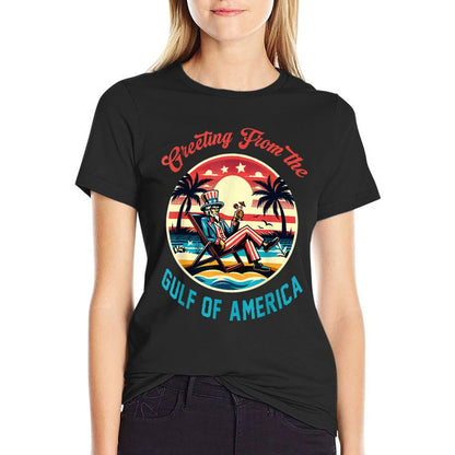 Greeting From The Gulf Of Usa America Trump Patriotic Gulf Moisture-wicking T-Shirt