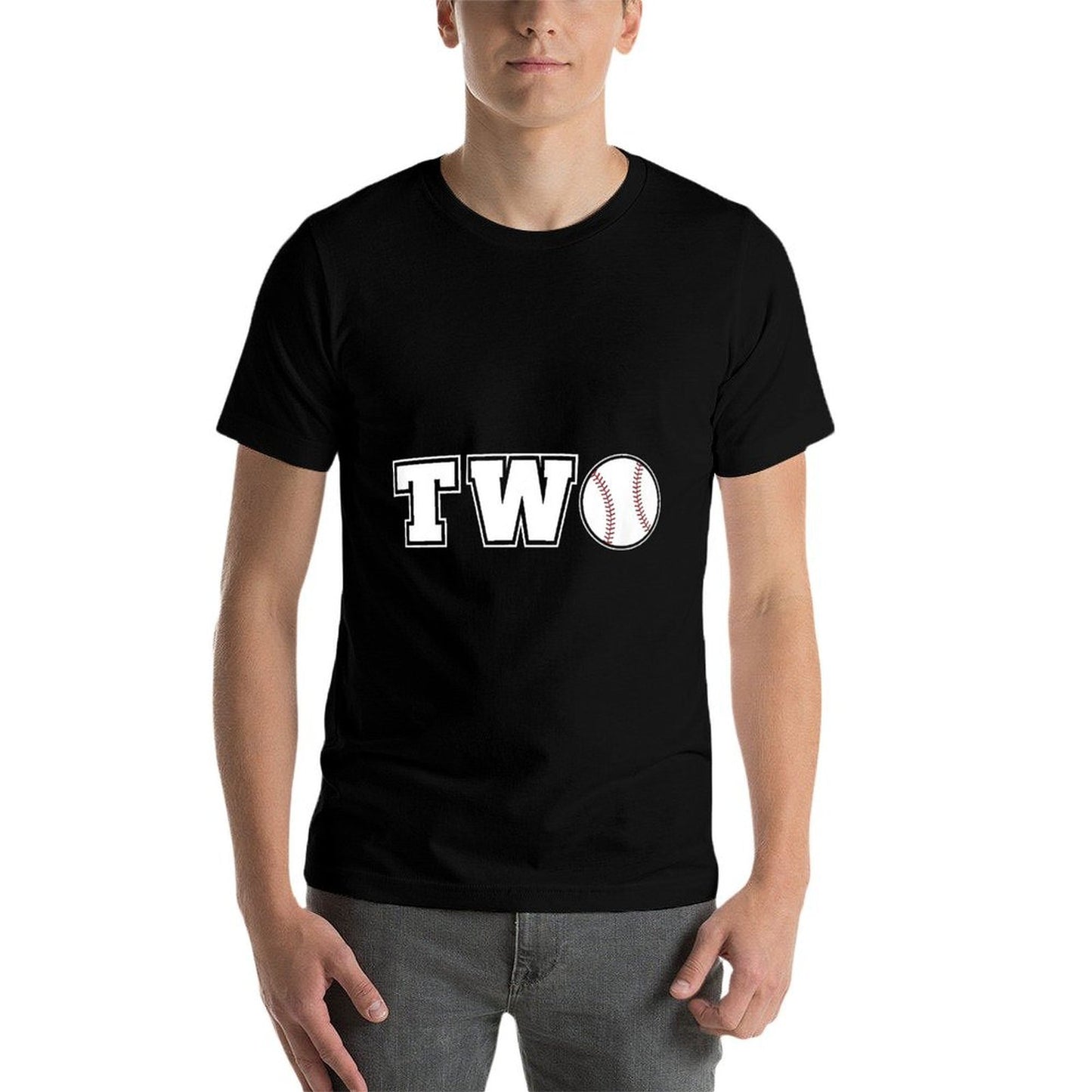 Kids Baseball 2nd Birthday Boy 2 Two Year Old Toddler  Soft T-Shirt