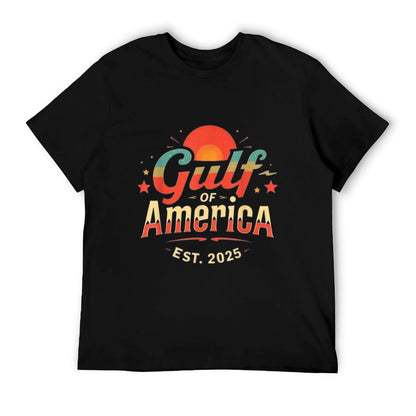 Gulf Of USA America Est 2025 Vintage Retro American Gulf US Graphic-printed T-Shirt