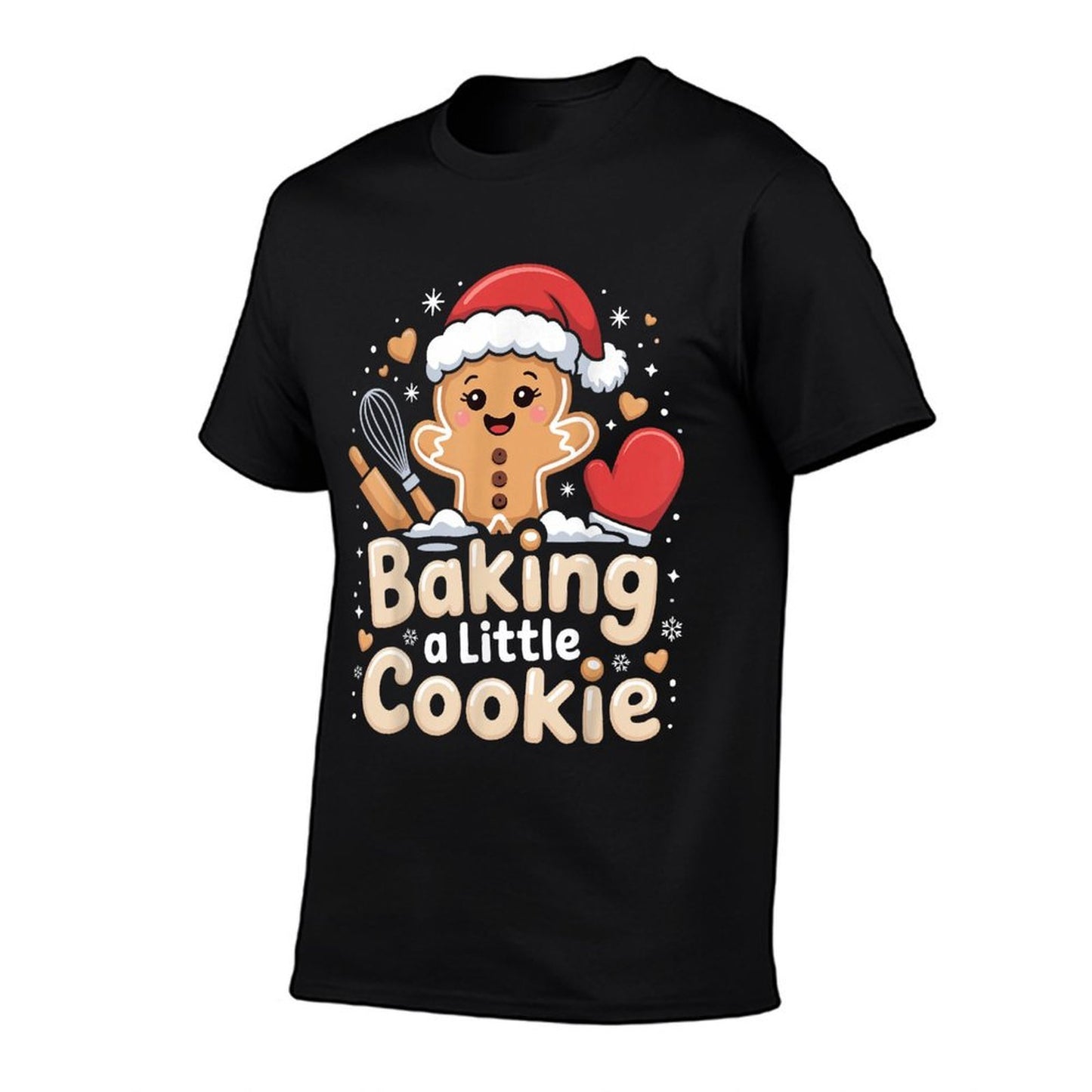 Baking A Little Cookie Cute Christmas Pregnancy Announcement  Relaxed-fit T-Shirt