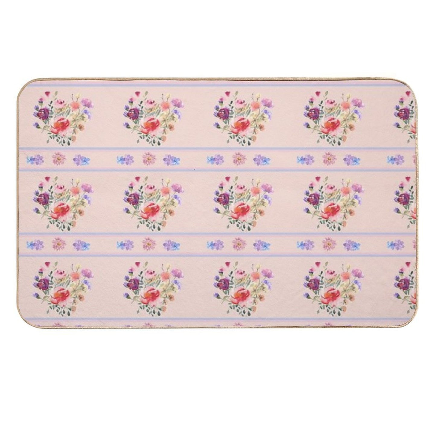 Pastel Garden Flowers  Versatile Bath Mat