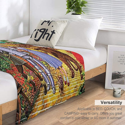 Follow The Yellow Brick Road - Wizard Of Oz Multi-functional Throw Blanket