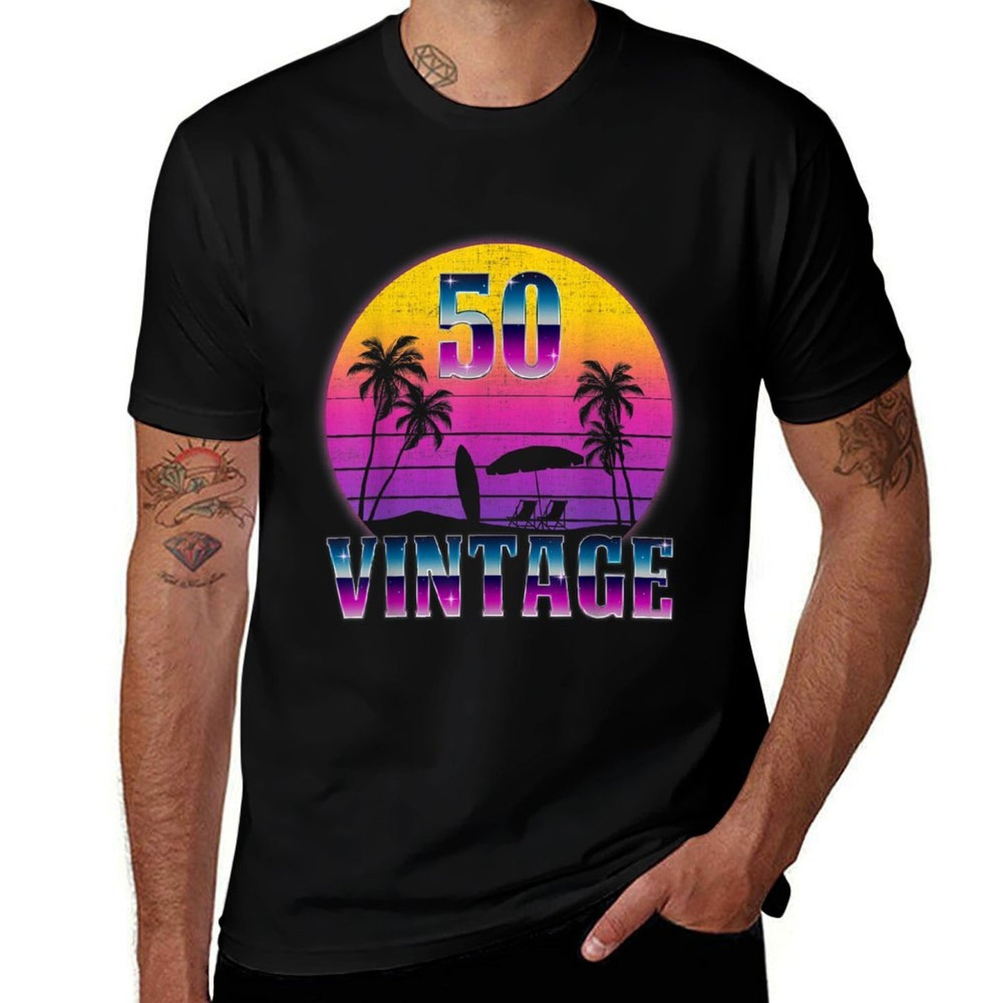 Vintage 50 Years Old Birthday Gifts For Men 50th Birthday  Stretchy T-Shirt