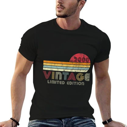 21 Year Old Gifts Vintage 2000 Limited Edition 21st Birthday  Summer-ready Fabric T-Shirt