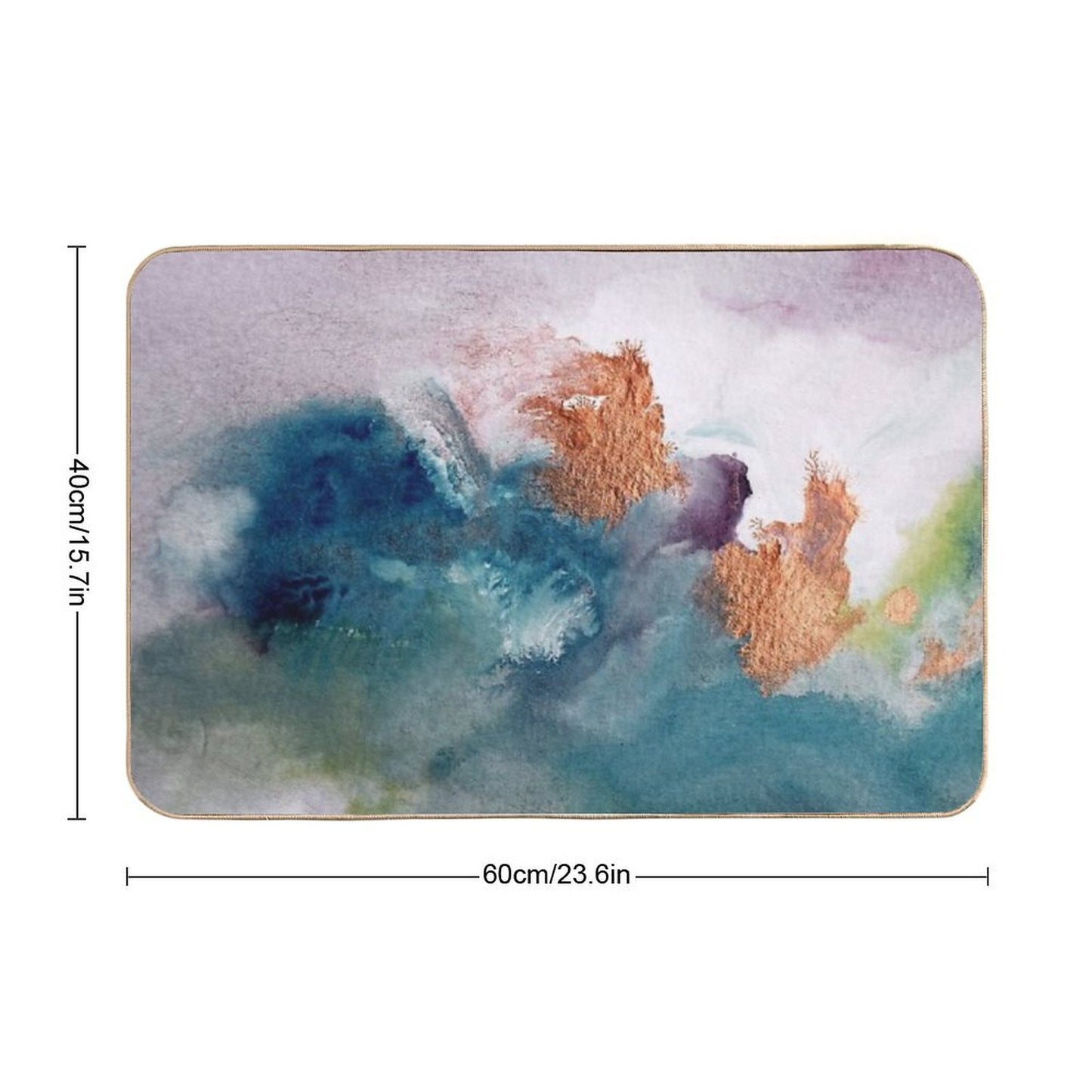 Abstract Birth  Fade-Resistant Bath Mat