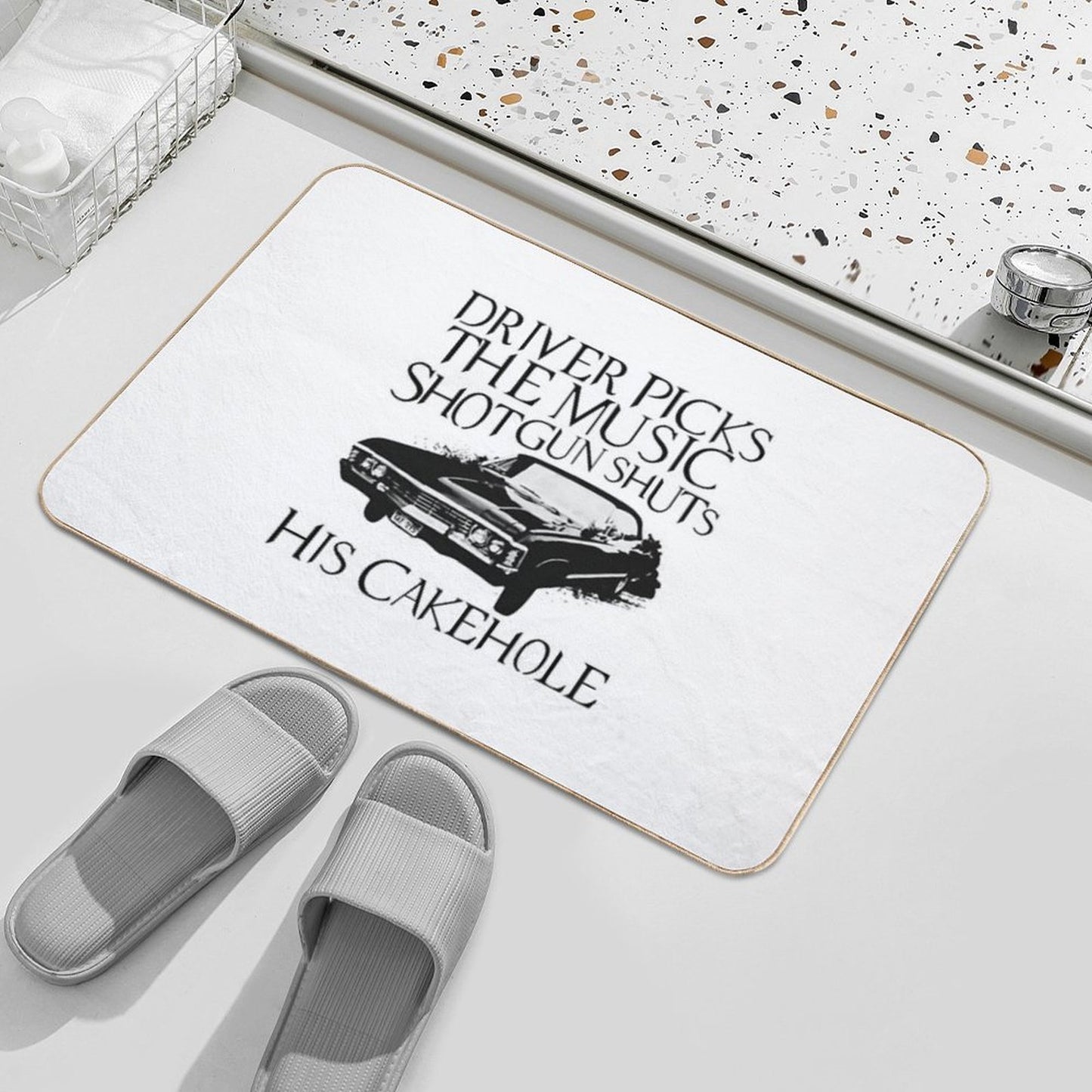 Driver Picks The Music  Anti-Trip Bath Mat