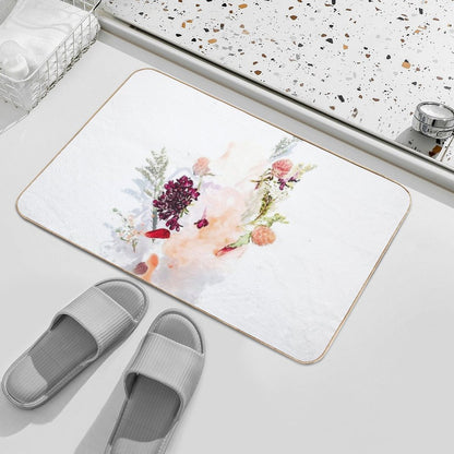 Floral Print Gift Idea for Nature Lovers  Pet-Safe Bath Mat