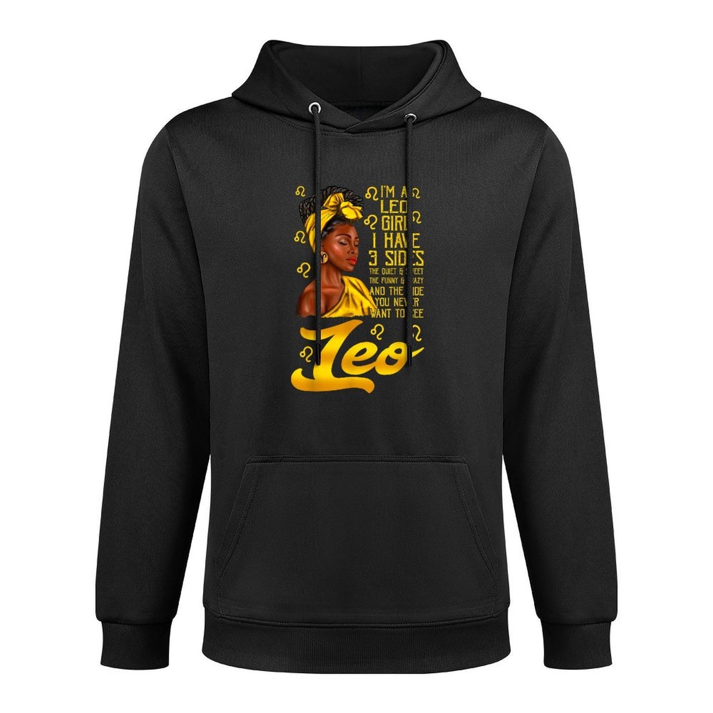 Leo Afro Black Woman Its My Birthday Zodiac Sign Customizable Surface Hoodie