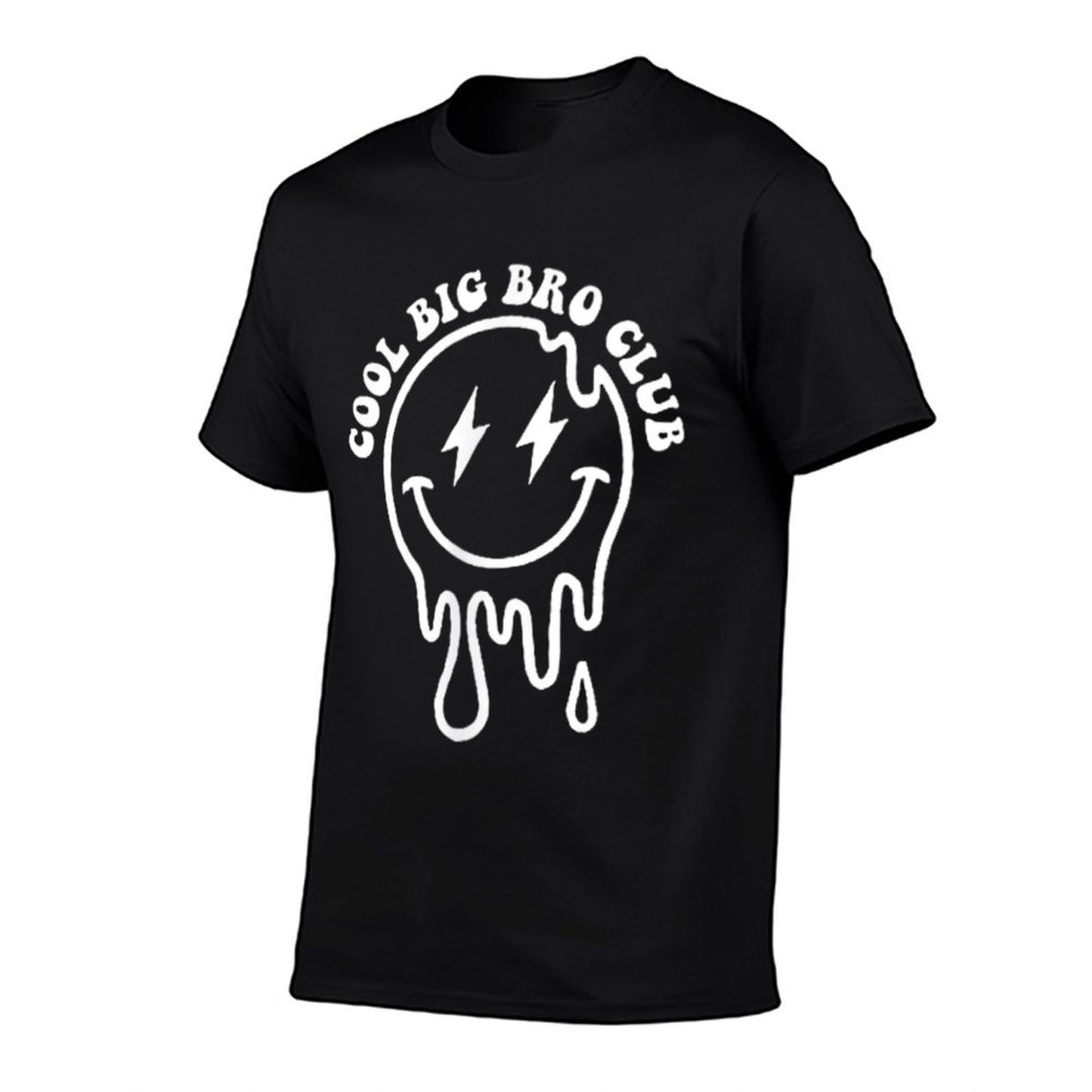 Groovy Cool Big Bro Club Brother Matching Family 2 Sided  Rolled Sleeves T-Shirt