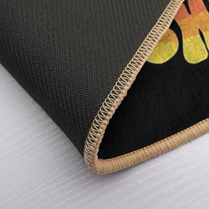 Good Day, Sunshine - Vintage Letters  Absorbent Bath Mat