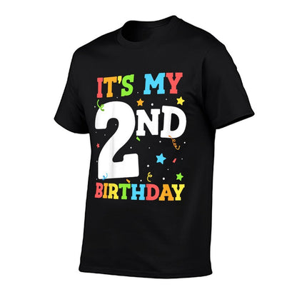 It's My 2nd Birthday Boy 2 Toddler Girl 2 Two Happy Birthday  Stretchy T-Shirt