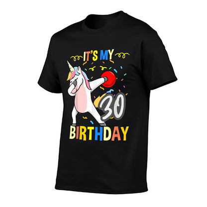 Its My 30th Birthday Dabbing Unicorn Bowling  Breathable T-Shirt