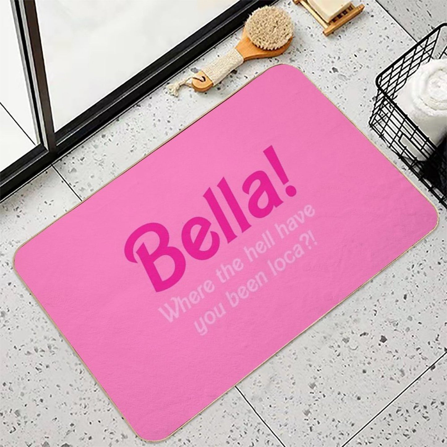 Twilight Bella Where The Hell Have You Been Loca TikTok  Fade-Resistant Bath Mat