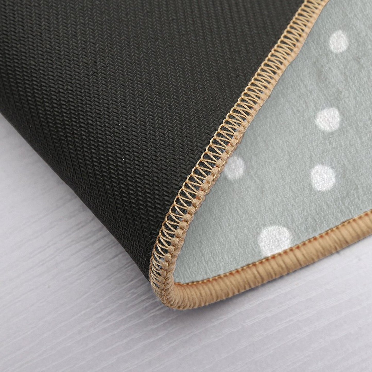 Doodle Dots - Gray  Versatile Bath Mat