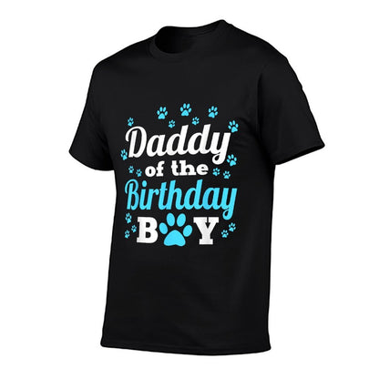 Daddy Of The Birthday Boy Dog Paw Bday Party Celebration  Vintage-inspired T-Shirt