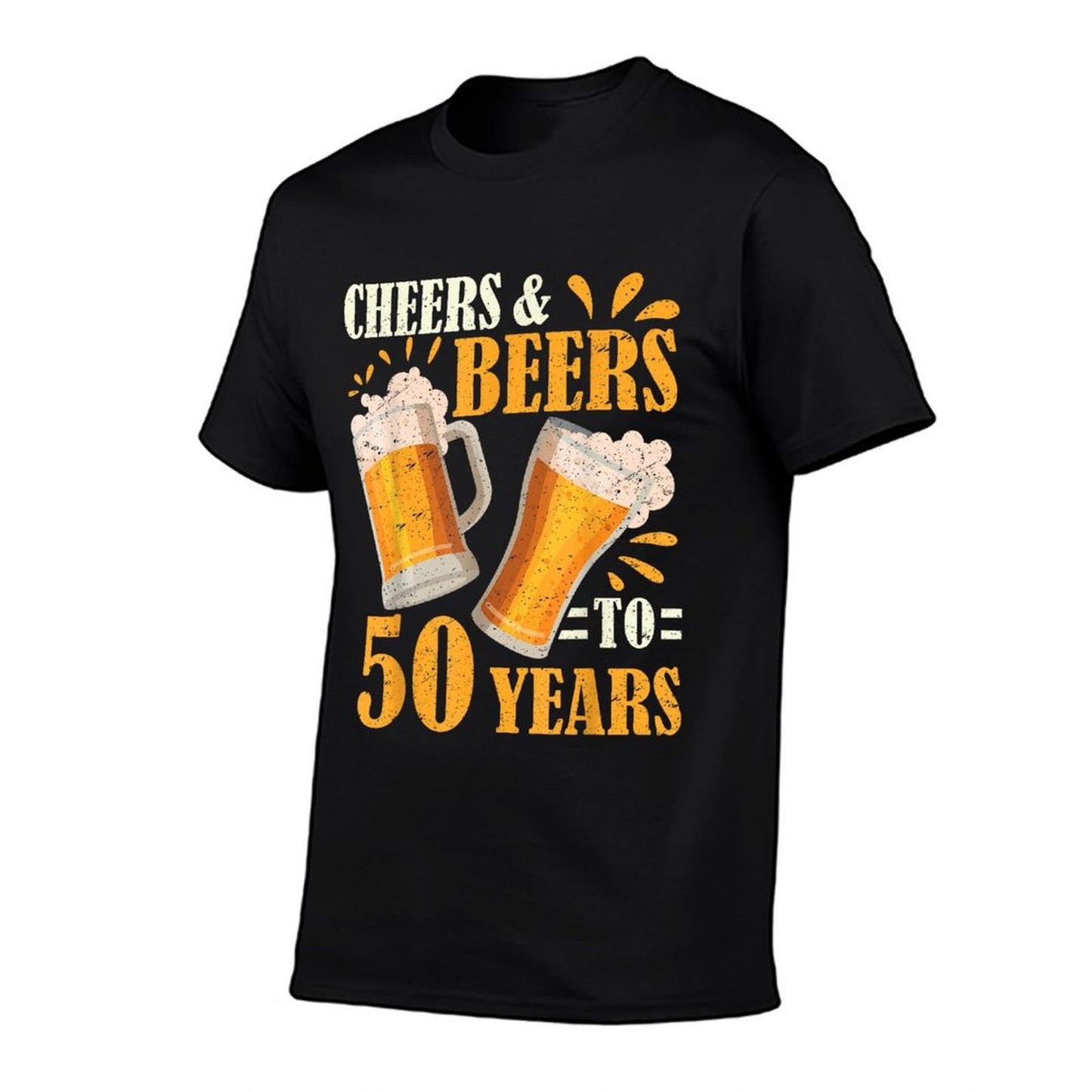 Cheers And Beers To 50 Years Funny 50th Birthday Drinker  Moisture-wicking T-Shirt