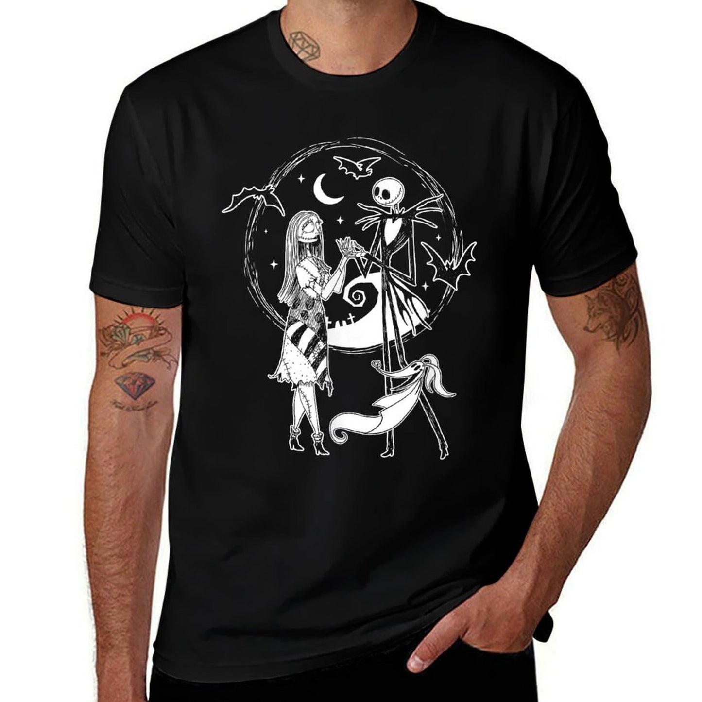 Nightmare Before Christmas - Jack Sally Zero  Graphic-printed T-Shirt