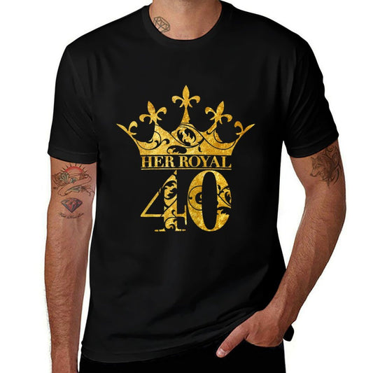 Womens 40th Birthday Gifts For Women Her Royal 40 Crown Party  Quick-drying T-Shirt