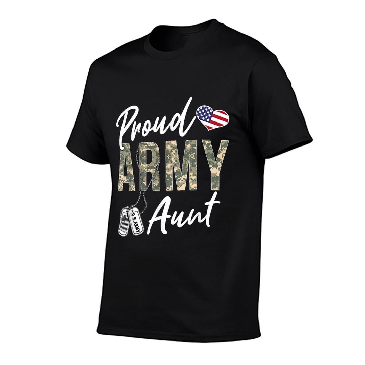Proud Army Aunt Army Graduation Aunt US Army Aunt Gifts  Rolled Sleeves T-Shirt