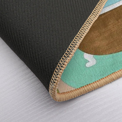 Mushroom Taking Bath  Rapid-Drying Bath Mat