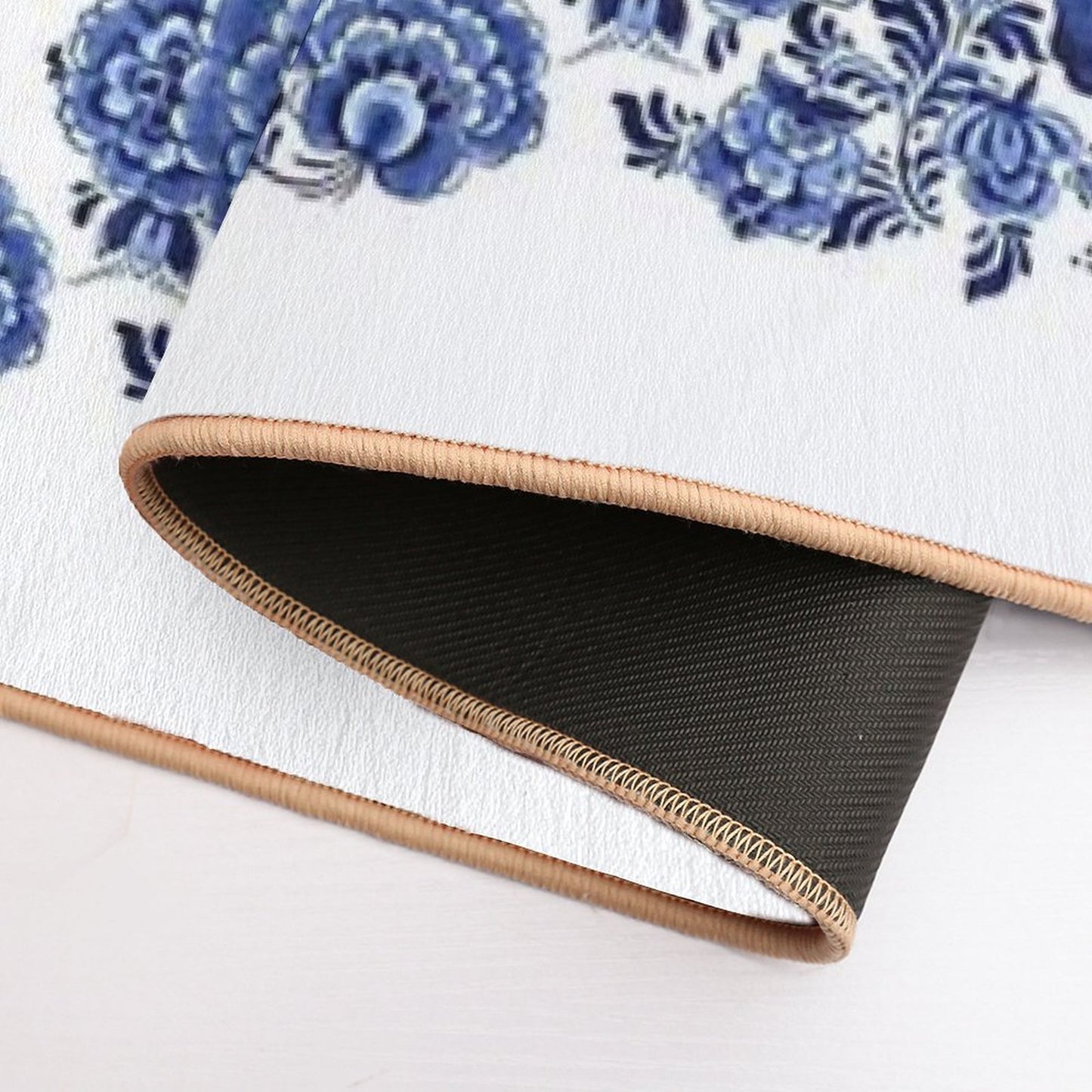 Blue Pottery Pattern  Rapid-Drying Bath Mat