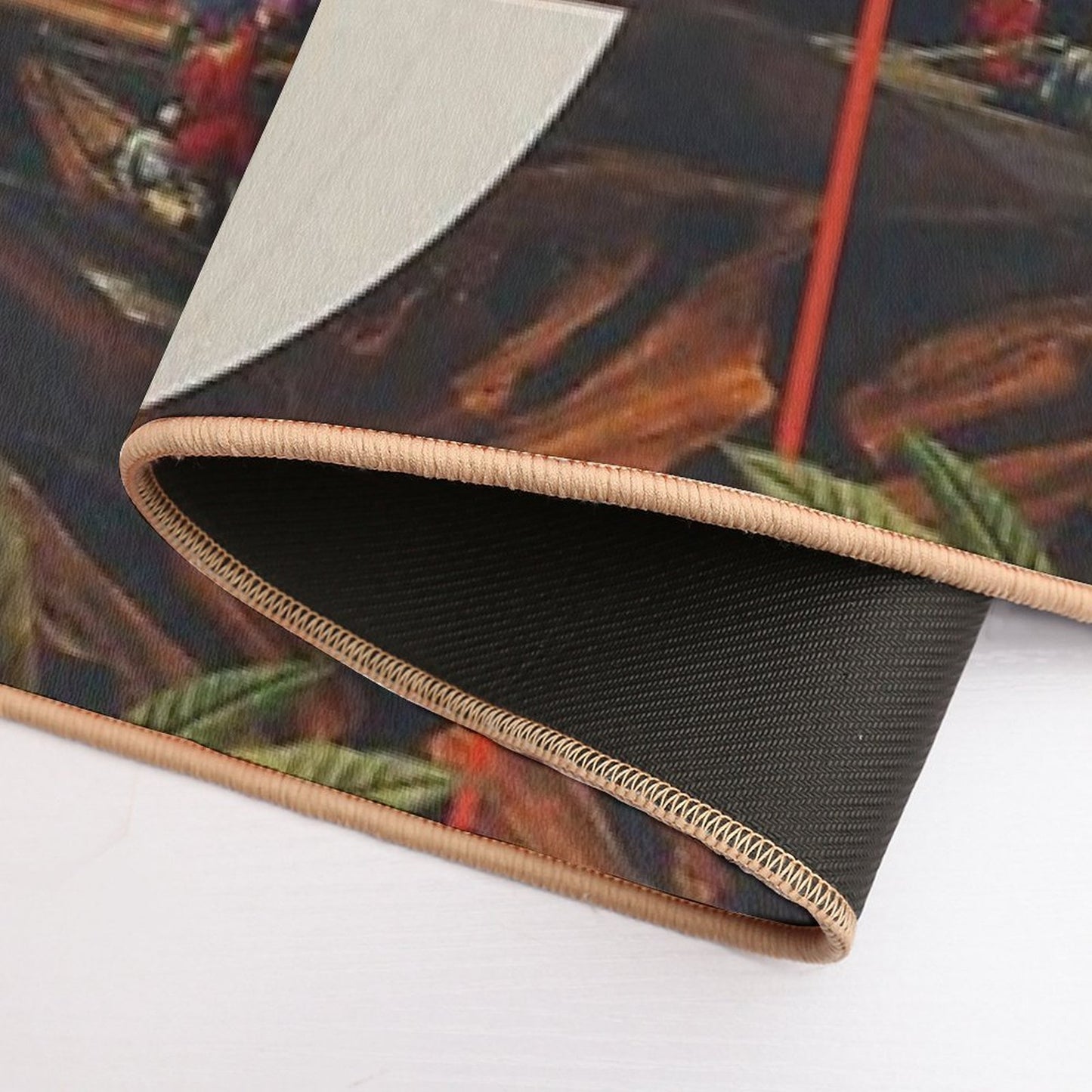 Her Asymmetries  Easy To Clean Bath Mat