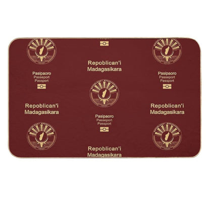 Madagascar Passport  Eco-Friendly Bath Mat