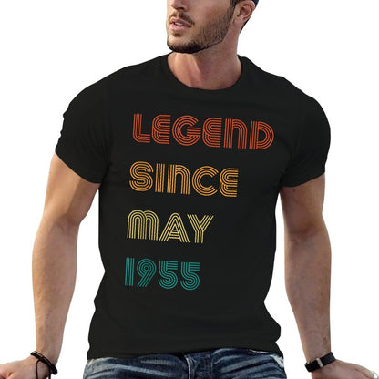 Legend Since May 1955 Retro 70th Birthday  Slim-fit Cut T-Shirt