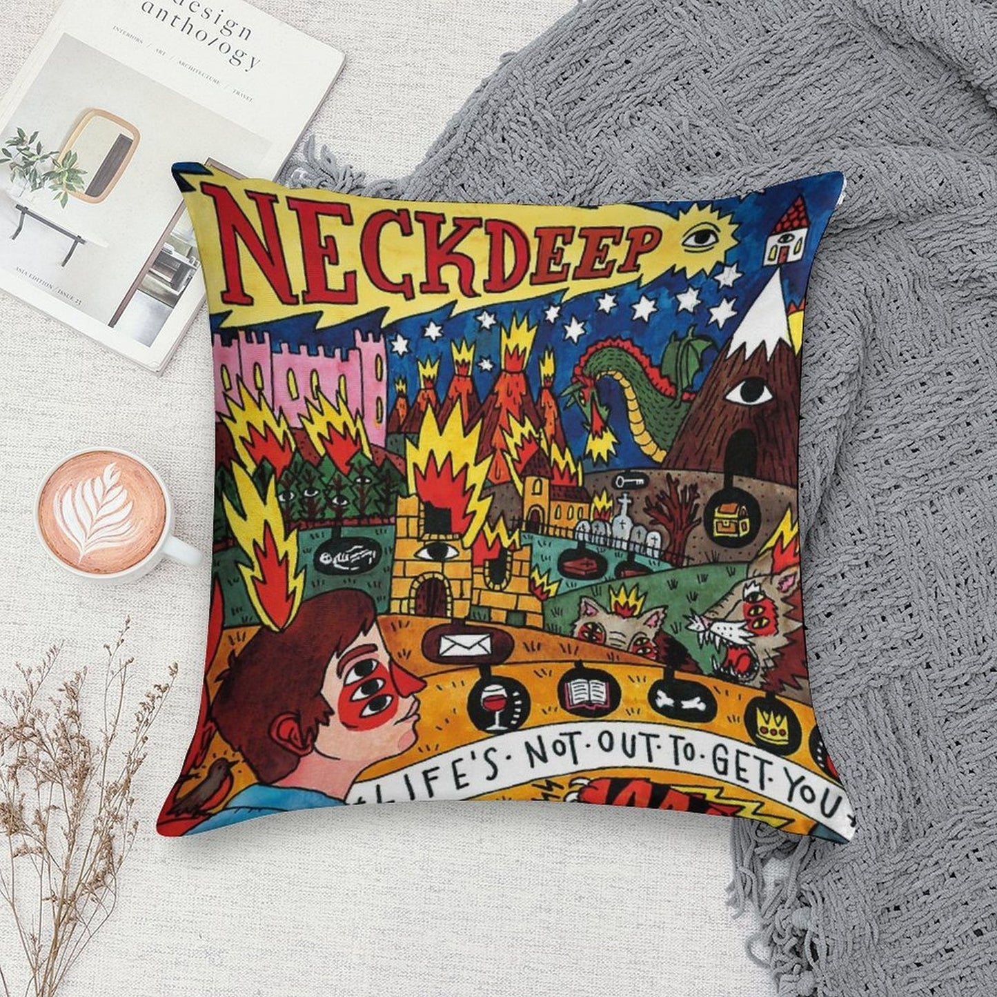 Life's Not Out To Get You Soft Durable Construction Throw Pillow