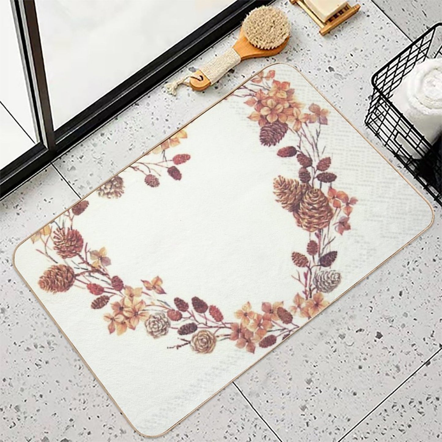 Heart of God.  Slip-Resistant Bath Mat