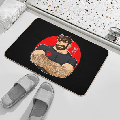 ADAM LIKES CROSSING ARMS  Slip-Resistant Bath Mat