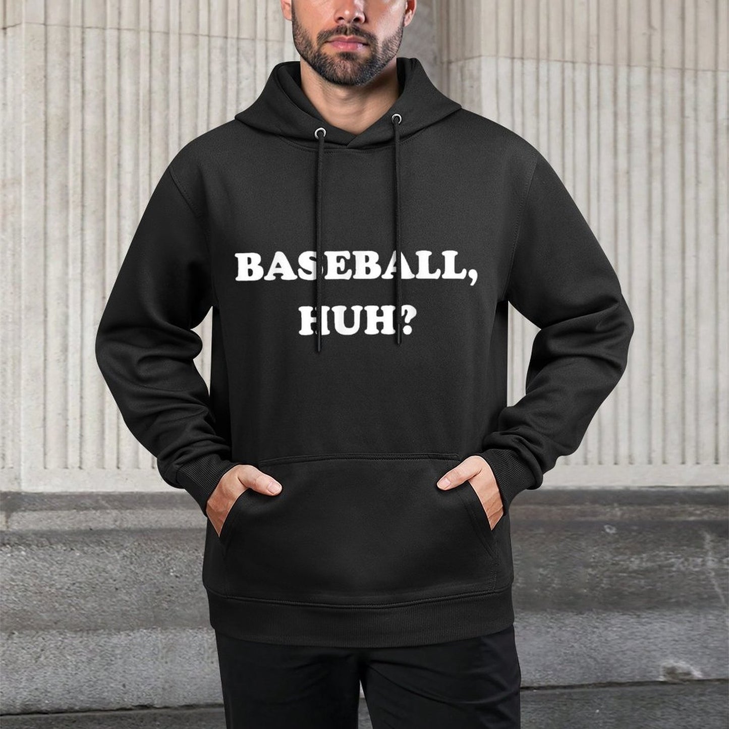 Funny Meme Baseball, Huh Memes Shape Retention Hoodie