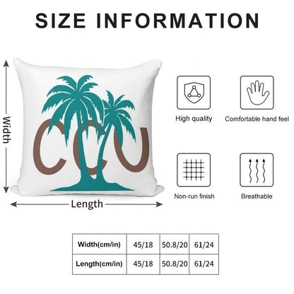 Coastal Carolina Soft Shrink-Resistant Throw Pillow