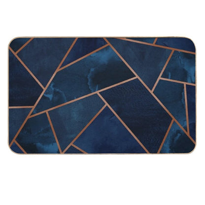 Navy & Copper Geo  Multi-Purpose Bath Mat