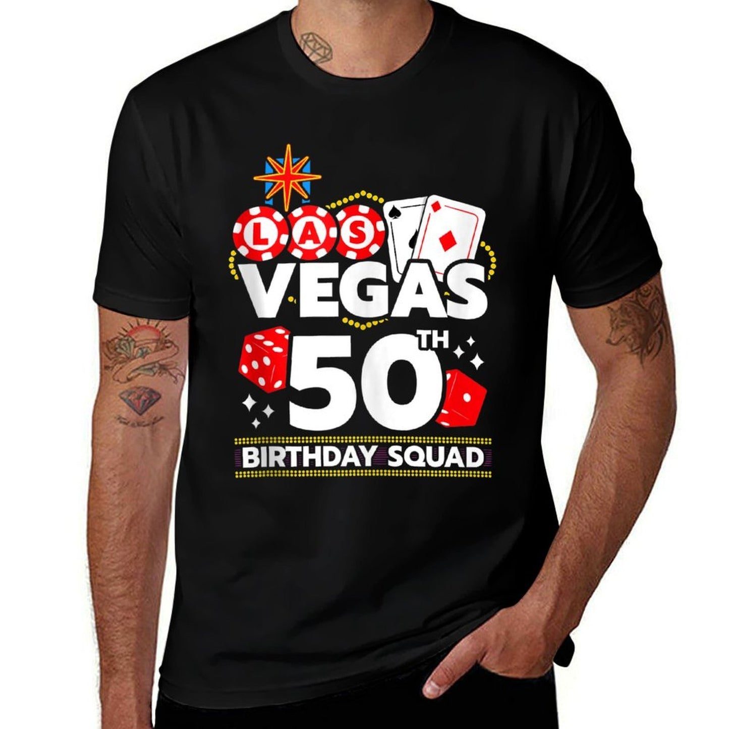 Vegas Birthday - Vegas 50th Birthday - Vegas Birthday Squad  Odor-resistant T-Shirt