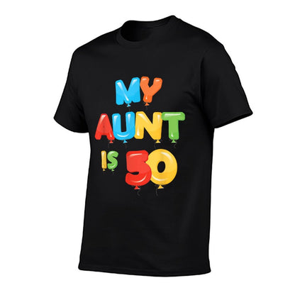 My Aunt Is 50 Years Old 50th Auntie Birthday Design For Her  Vintage-inspired T-Shirt