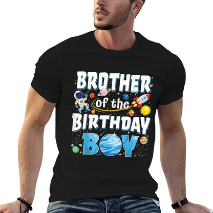 Brother Of The Birthday Boy Astronaut Family Space Planets  Eco-friendly Material T-Shirt