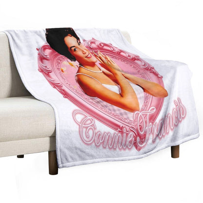 Pink Love Framed Connie Lightweight Throw Blanket